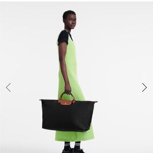 Longchamp Le Pilage Purple Travel Bag